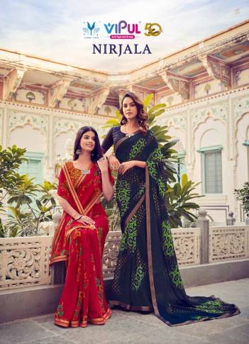 NIRJALA BY VIPUL GEORGETTE SAREE WHOLESALER IN INDIA